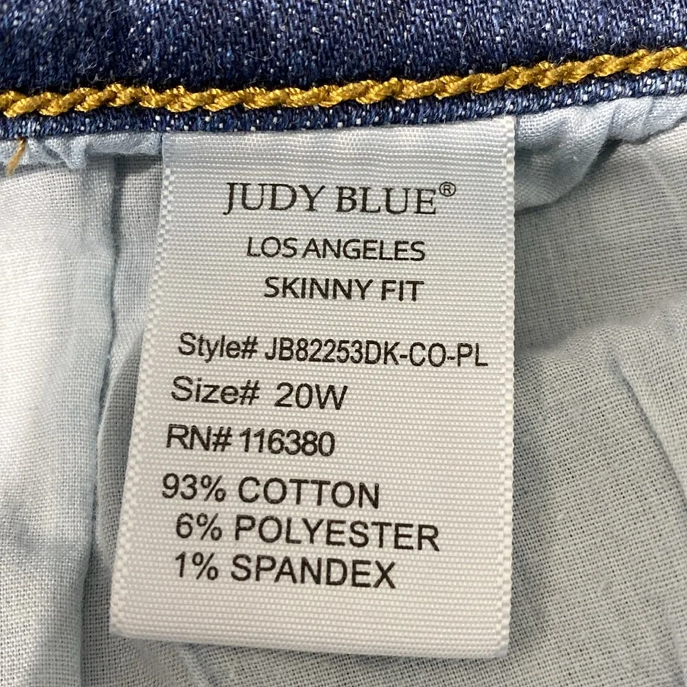 Judy Blue skinny fit jeans. Size 20W - Picture 4 of 6